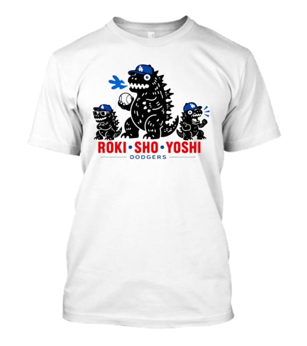 Roki Sho Yoshi Dodgers LA Cap Monsters T-Shirt