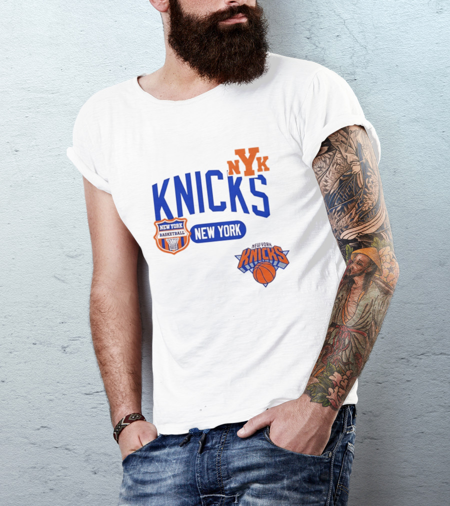 Stephon Marbury Pro Standard New York Knicks NBA Letterman NYK T-Shirt