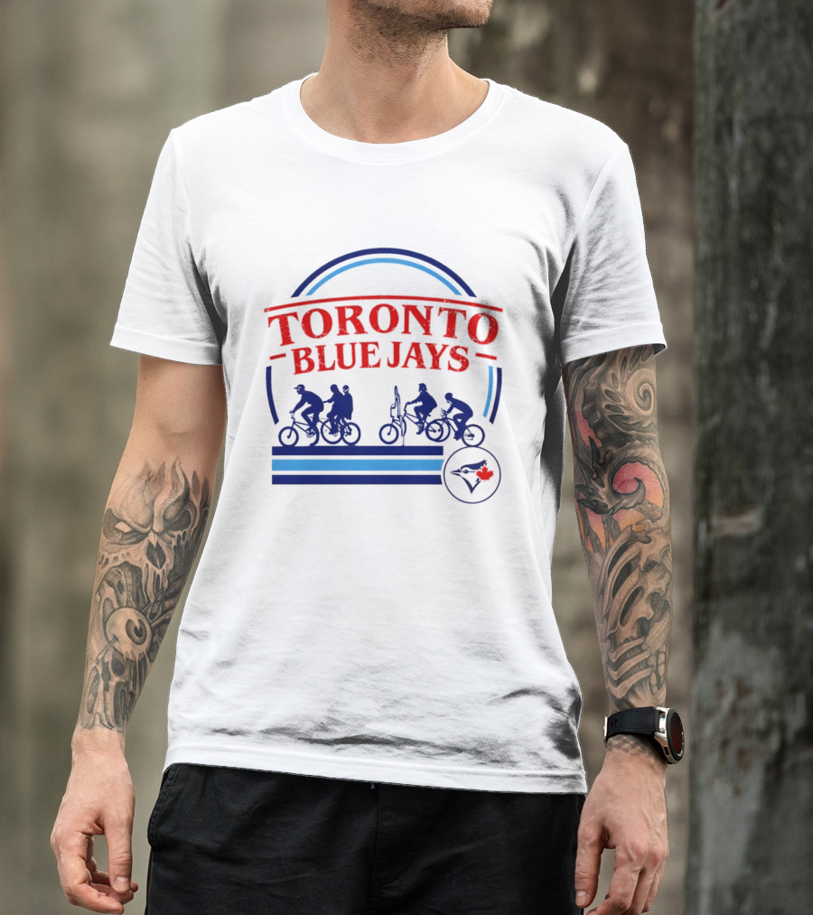 Toronto Blue Jays Stranger Things Bike Crew MLB 2026 T-Shirt