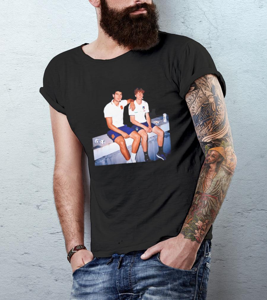 2026 Tennis Spain Italy Carlos Alcaraz Jannik Sinner Smoking T-Shirt