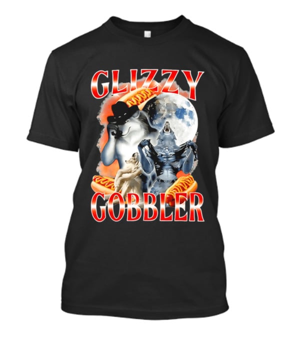 Glizzy Gobbler Wolf Moon Hot Dog Meme T-Shirt