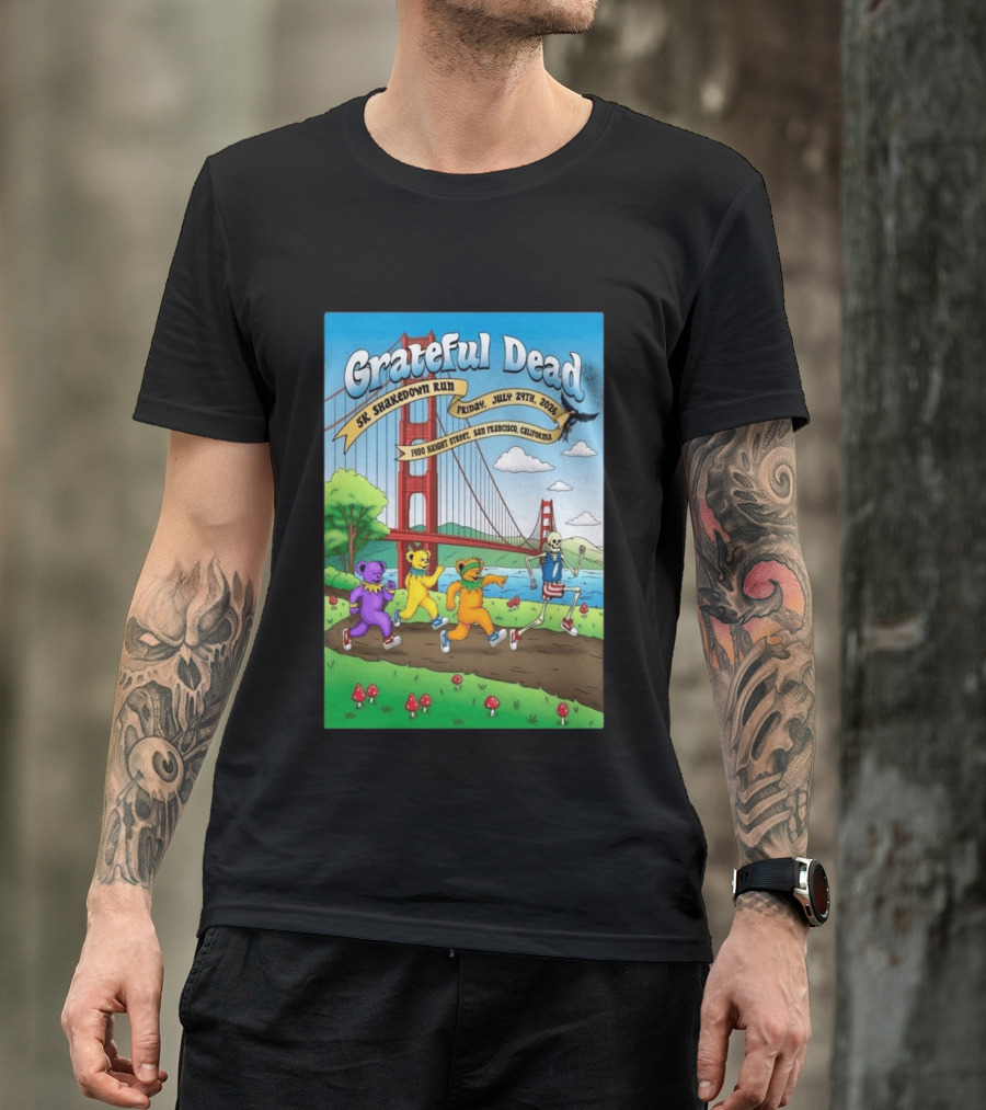 Grateful Dead 5K Shakedown Run July 24 2026 San Francisco California T-Shirt
