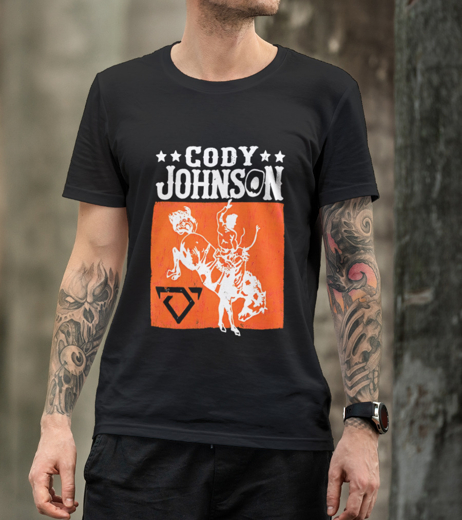 Cody Johnson Cowboy Rodeo Bucking Horse Vintage Western T-Shirt
