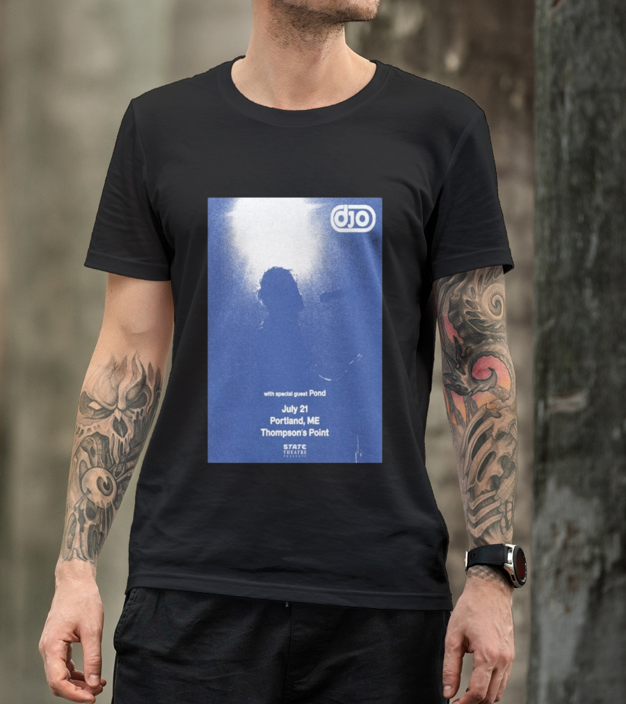 Djo July 21 Portland ME Thompson's Point State Theatre With Special Guest Pond T-Shirt