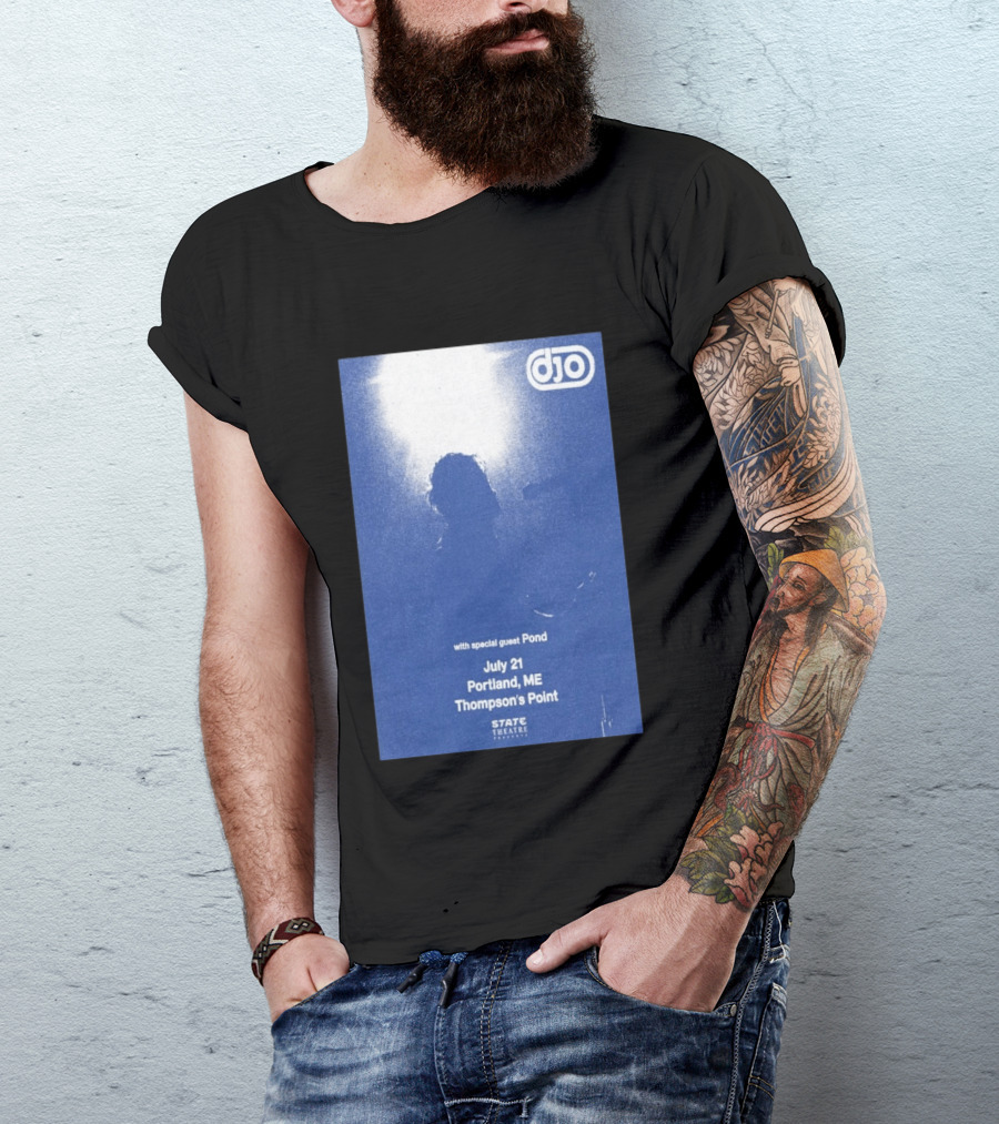 Djo July 21 Portland ME Thompson's Point State Theatre With Special Guest Pond T-Shirt