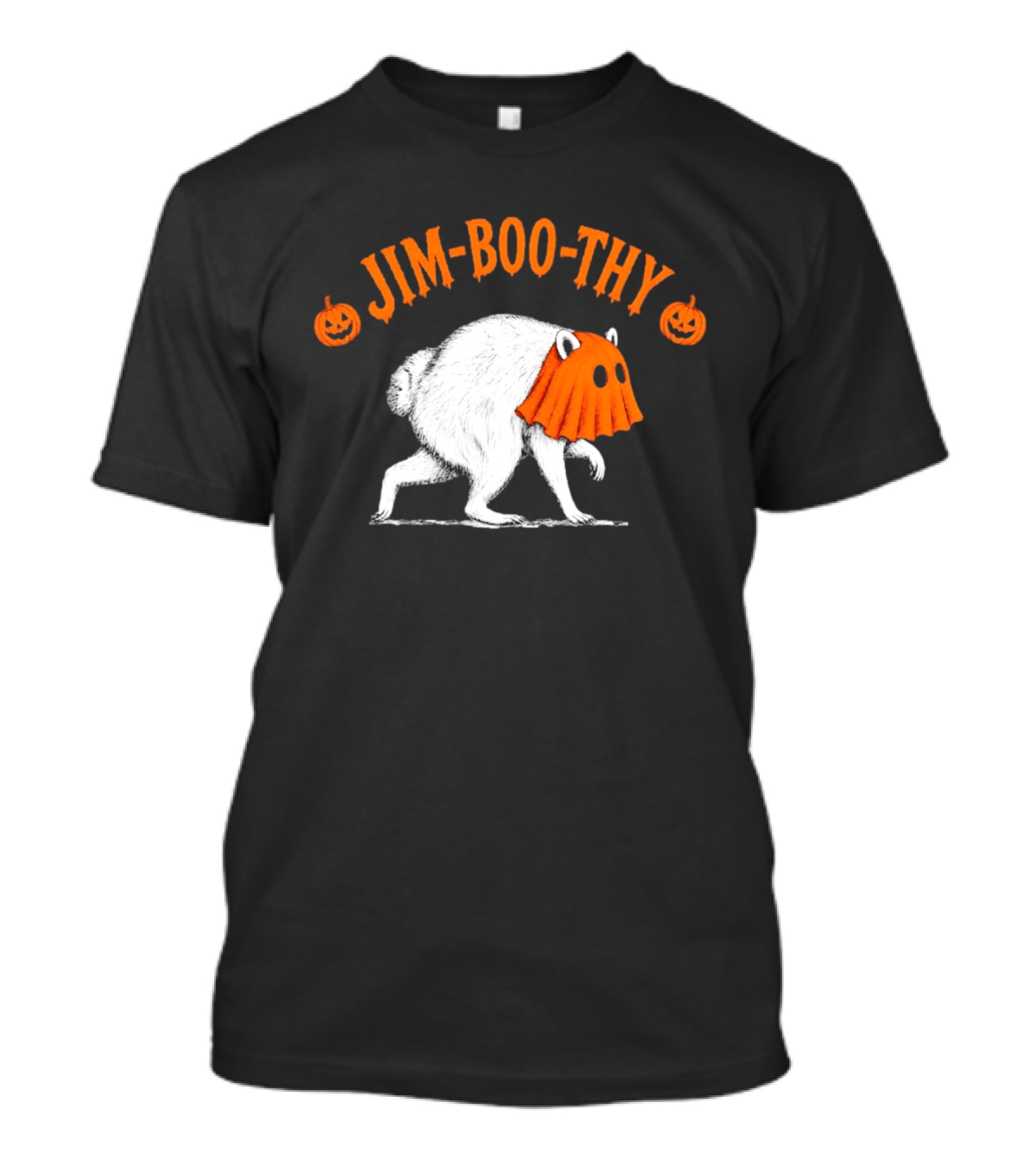 Jim Boo Thy Trash Panda Ghost Raccoon Halloween Meme T-Shirt