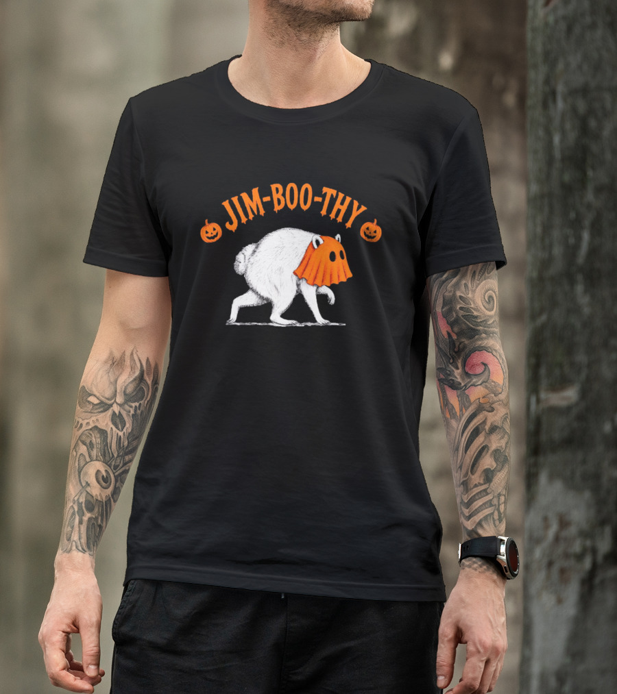 Jim Boo Thy Trash Panda Ghost Raccoon Halloween Meme T-Shirt