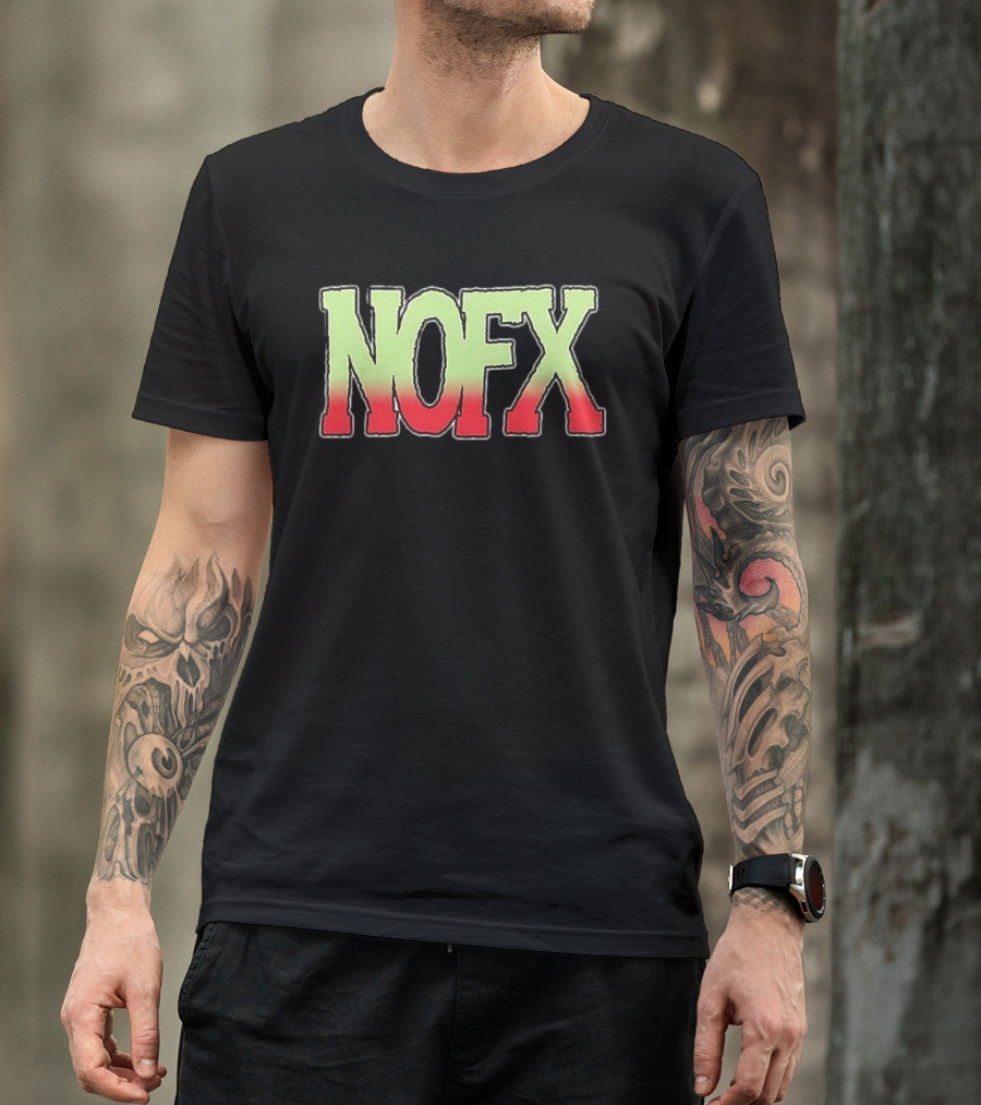 NOFX Ribbed Tour 1991 Vintage Style Nostalgic Punk Band Merch T-Shirt