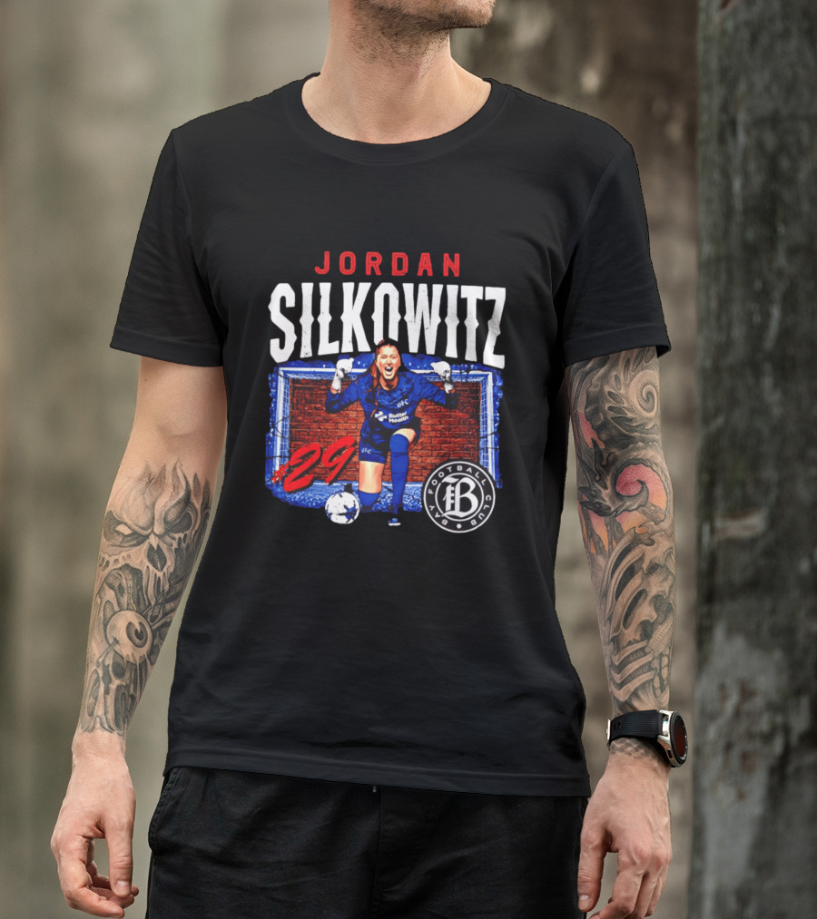Jordan Silkowitz Bay Football Club #29 Soccer Player T-Shirt