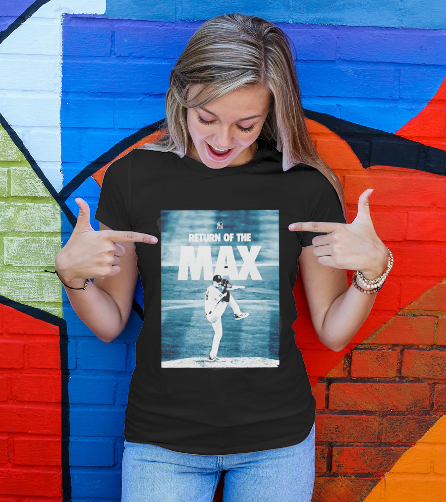Return Of The Max Fried New York Yankees 54 MLB Pitching Action T-Shirt