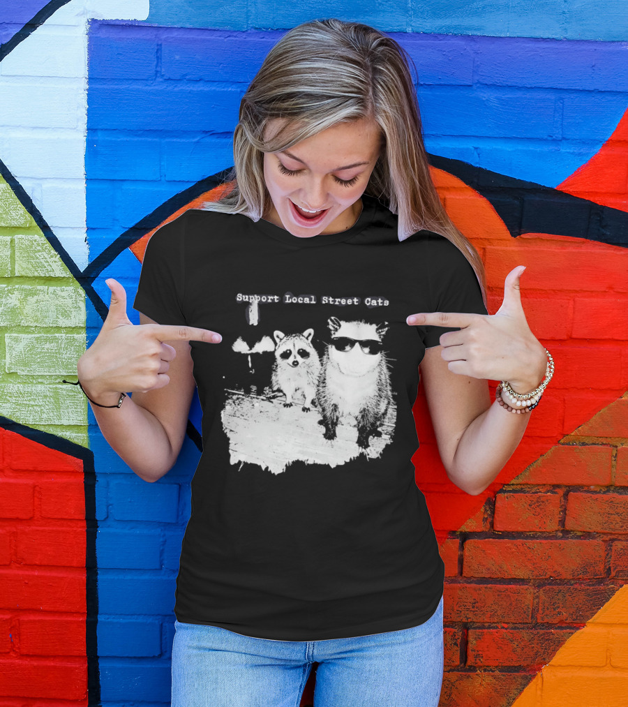 Support Local Street Cats Feline Advocacy T-Shirt