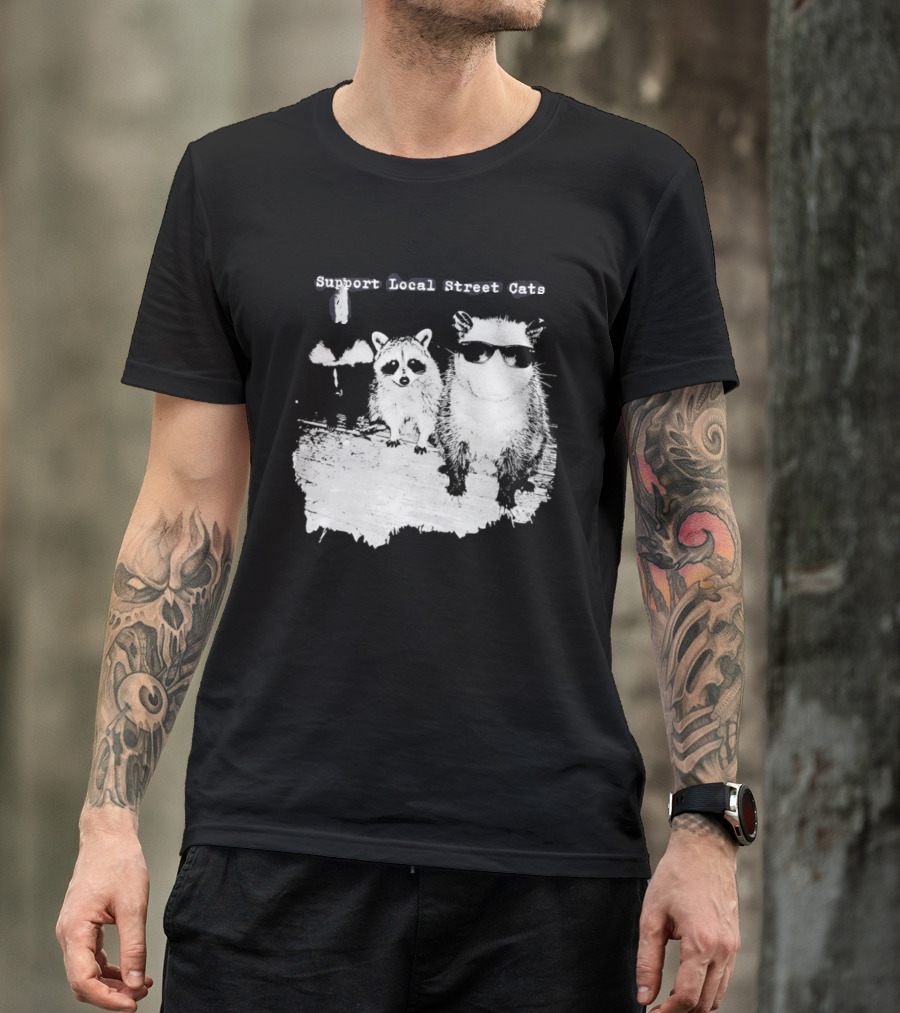 Support Local Street Cats Feline Advocacy T-Shirt
