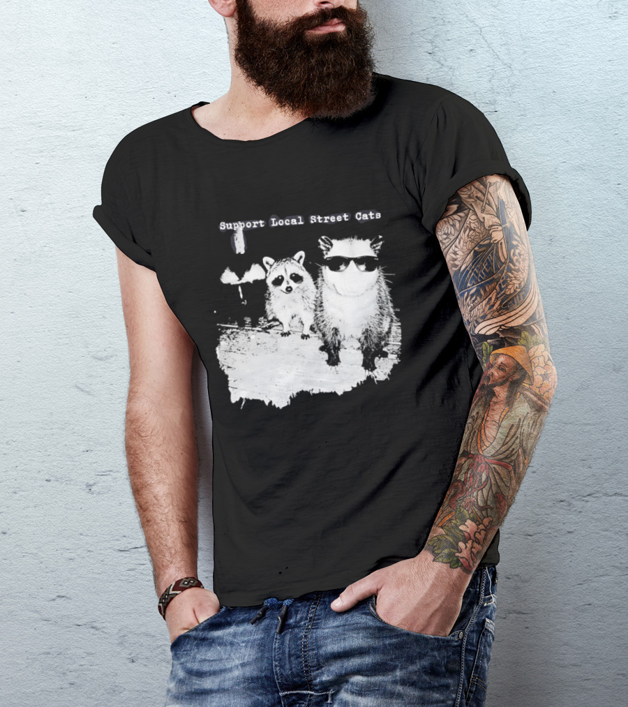 Support Local Street Cats Feline Advocacy T-Shirt