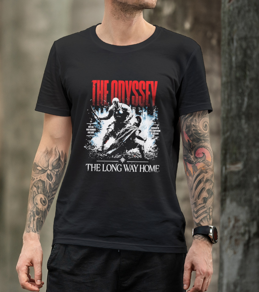 The Odyssey The Long Way Home Skiing Adventure T-Shirt