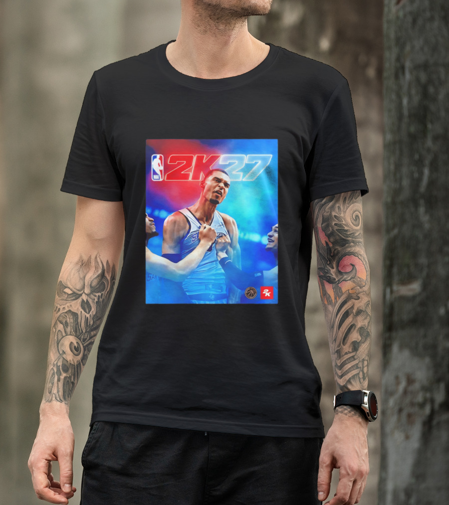 NBA 2K27 Victor Wembanyama San Antonio Spurs T-Shirt