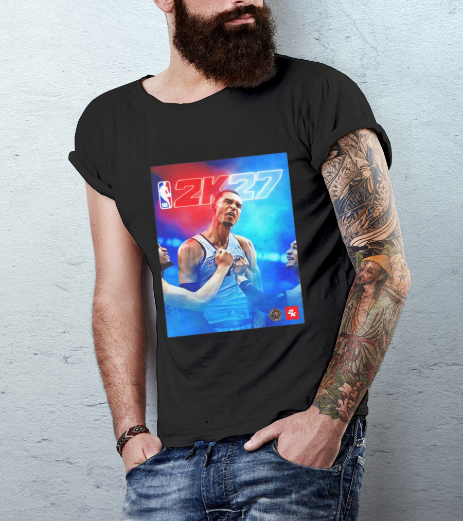NBA 2K27 Victor Wembanyama San Antonio Spurs T-Shirt