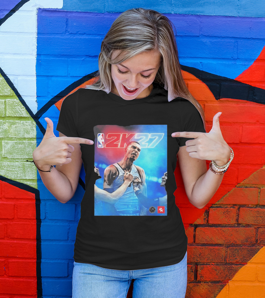 Victor Wembanyama NBA 2K27 Cover Athlete Basketball Gaming 2K Sports T-Shirt