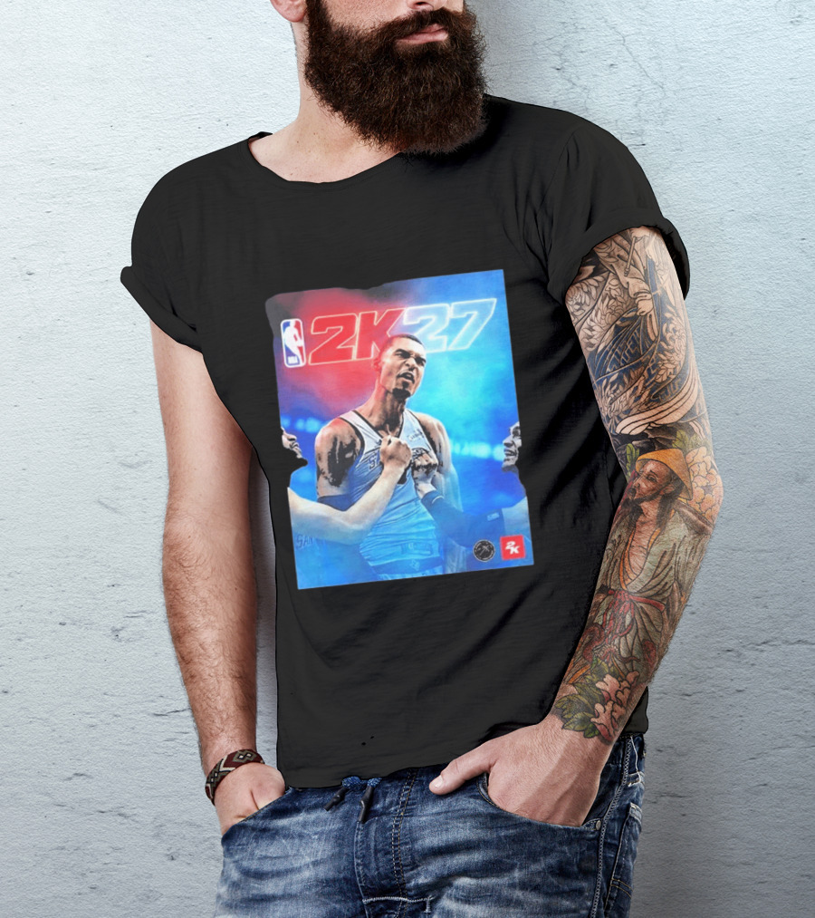 Victor Wembanyama NBA 2K27 Cover Athlete Basketball Gaming 2K Sports T-Shirt