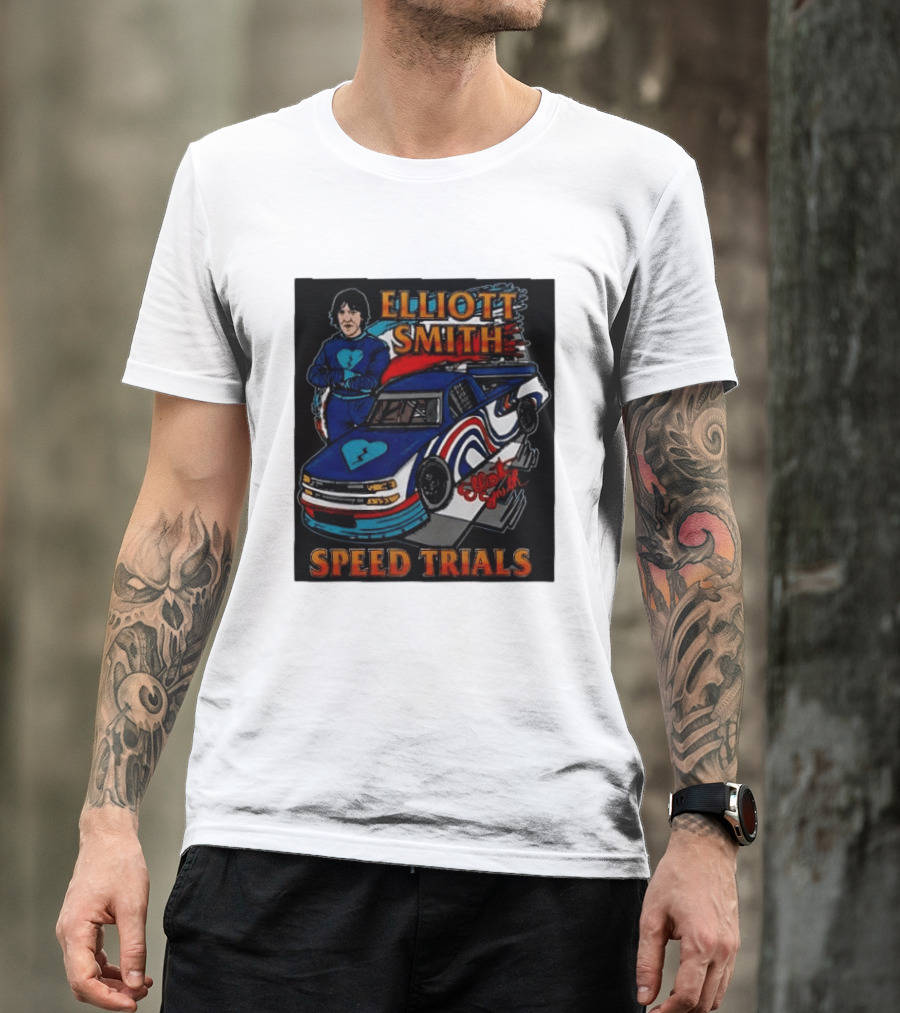 Elliott Smith Speed Trials Racing Car T-Shirt
