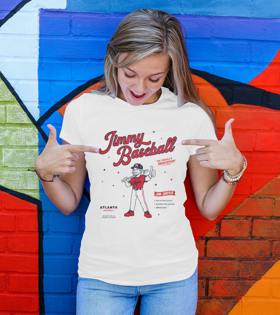 Jimmy Baseball The People's Shortstop Atlanta Braves Star Player Jarvis T-Shirt