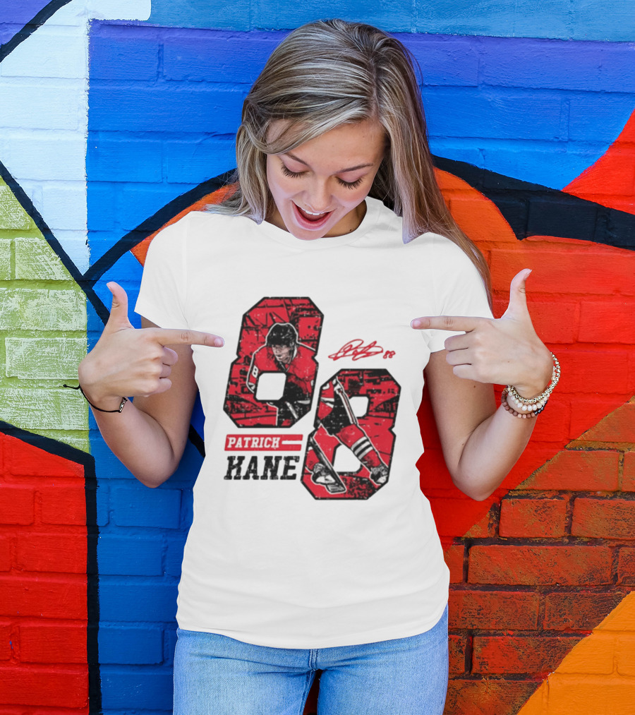 Patrick Kane Chicago Blackhawks 88 Comic Style Collaboration T-Shirt