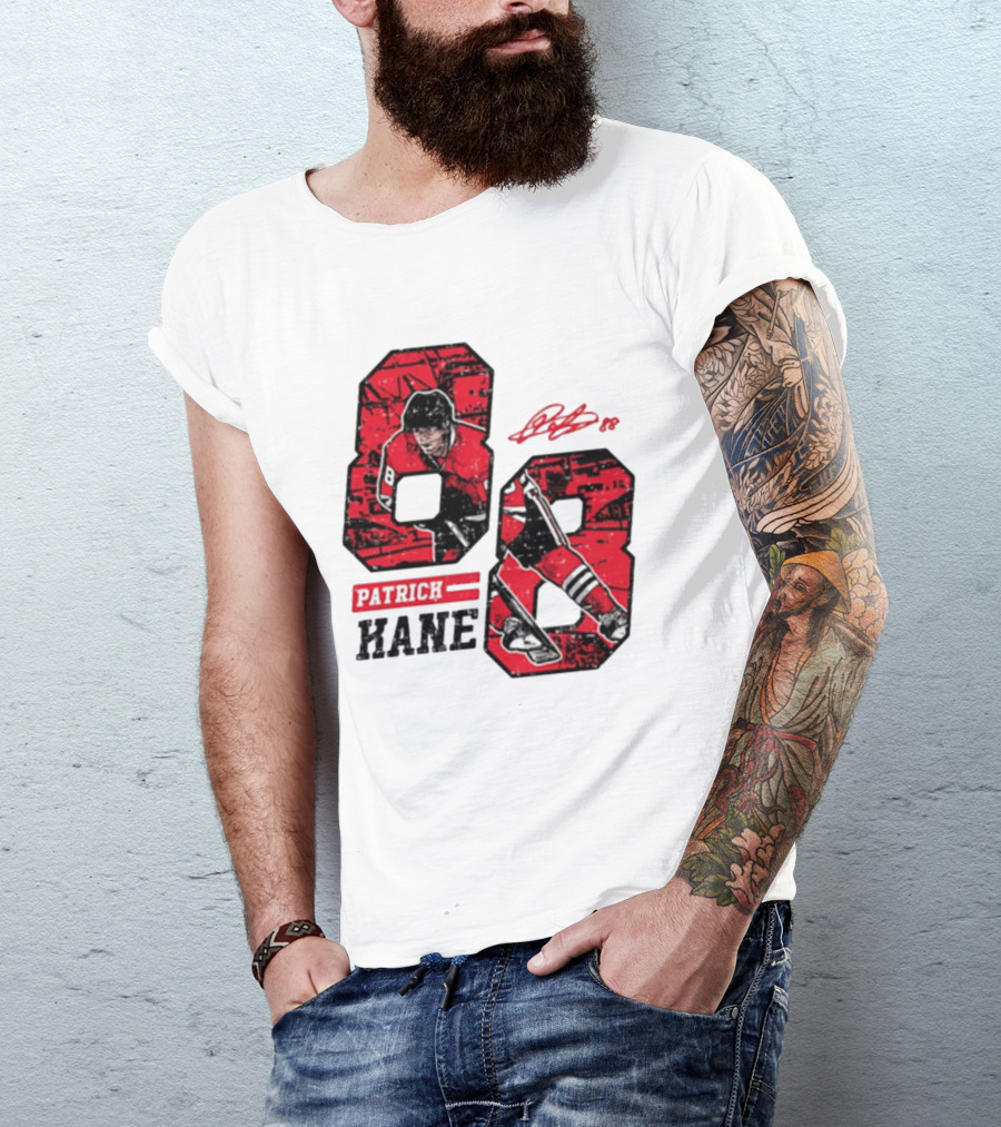 Patrick Kane Chicago Blackhawks 88 Comic Style Collaboration T-Shirt
