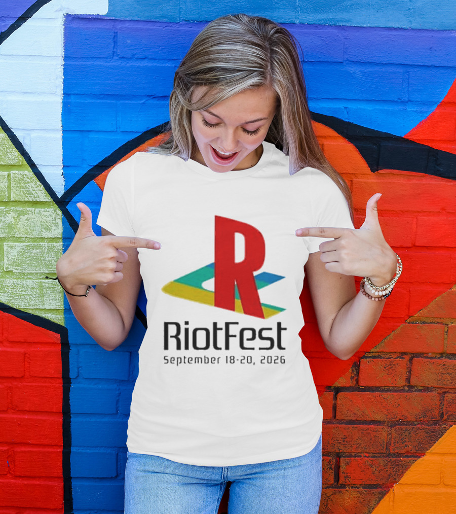 Riot Fest 2026 September 18 20 Colorful R T-Shirt