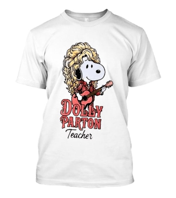 Dolly Parton Teacher Snoopy Plays Guitar T-Shirt