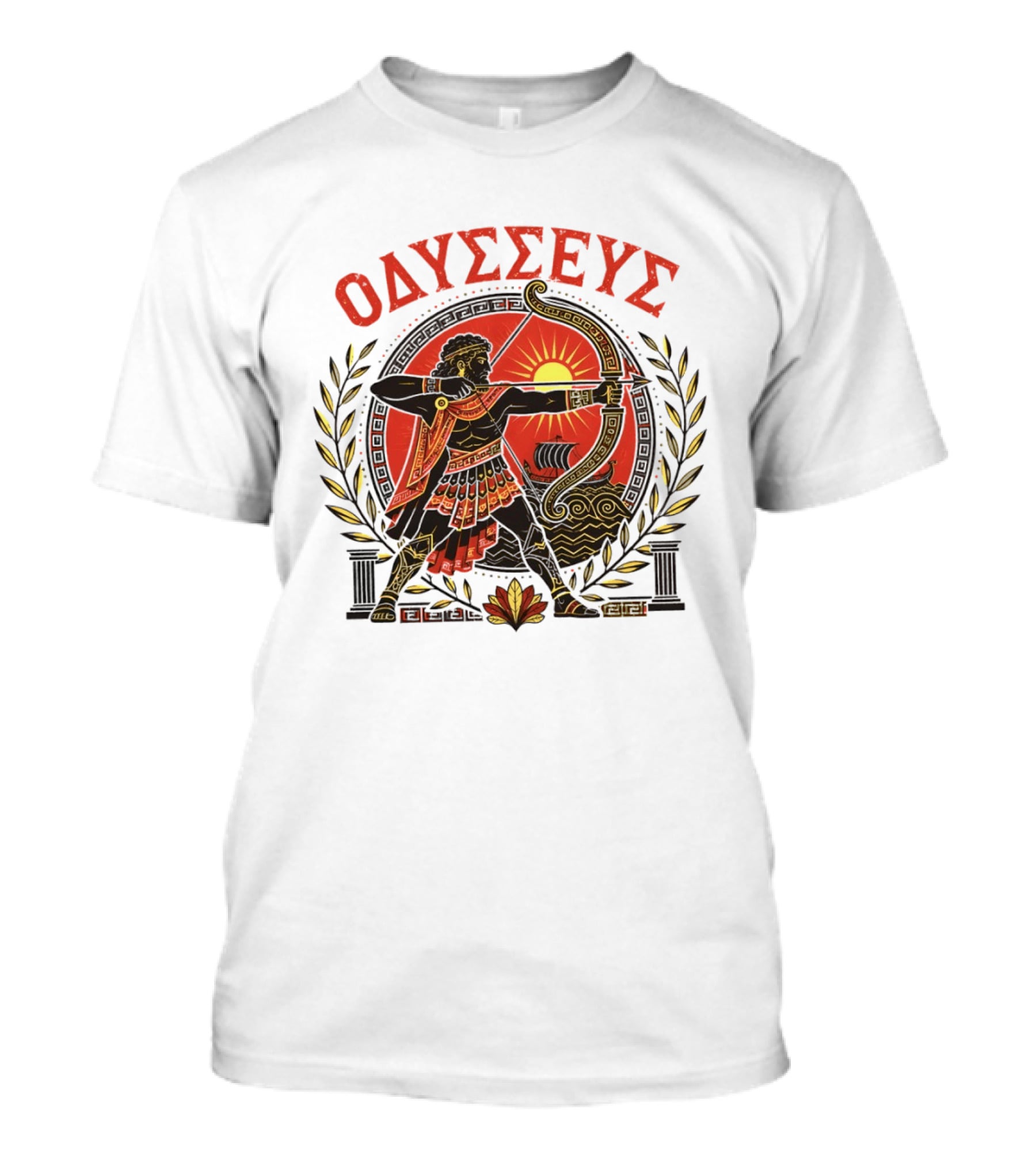 Odysseus Bow Greek Mythology Warrior Archery 2026 T-Shirt