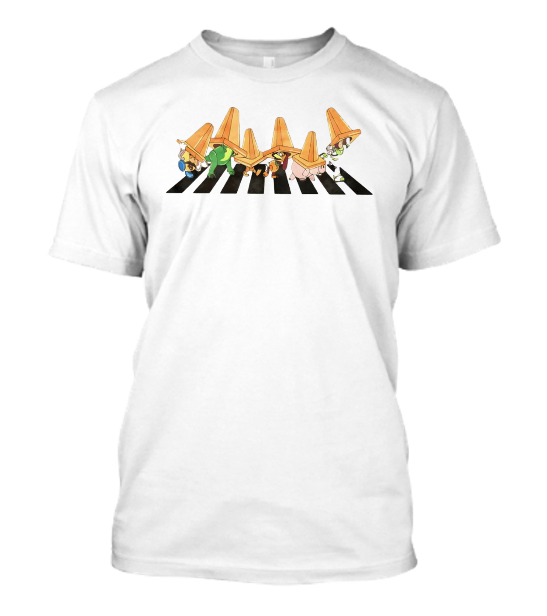 Toy Story Disney Family Trip Abbey Road 2026 Characters Crossing Road T-Shirt