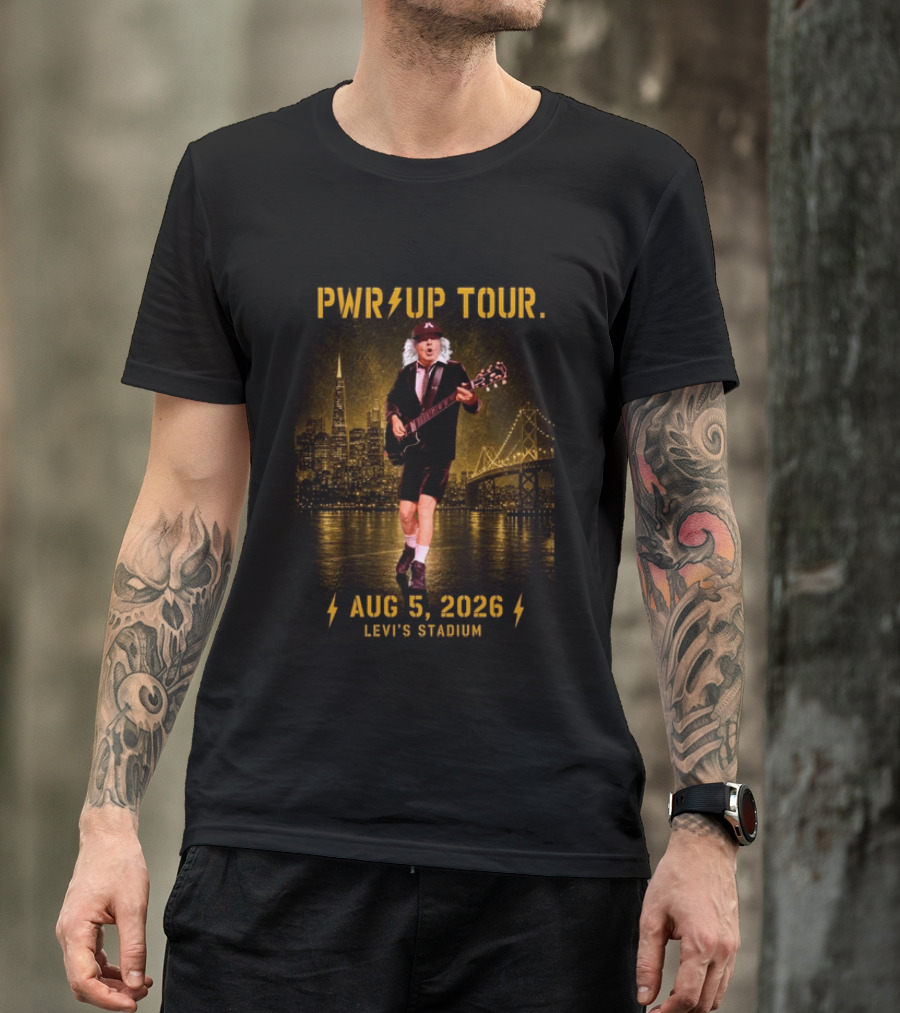 Pwr Up Tour 2026 San Francisco Levi's Stadium August 5 ACDC North America T-Shirt