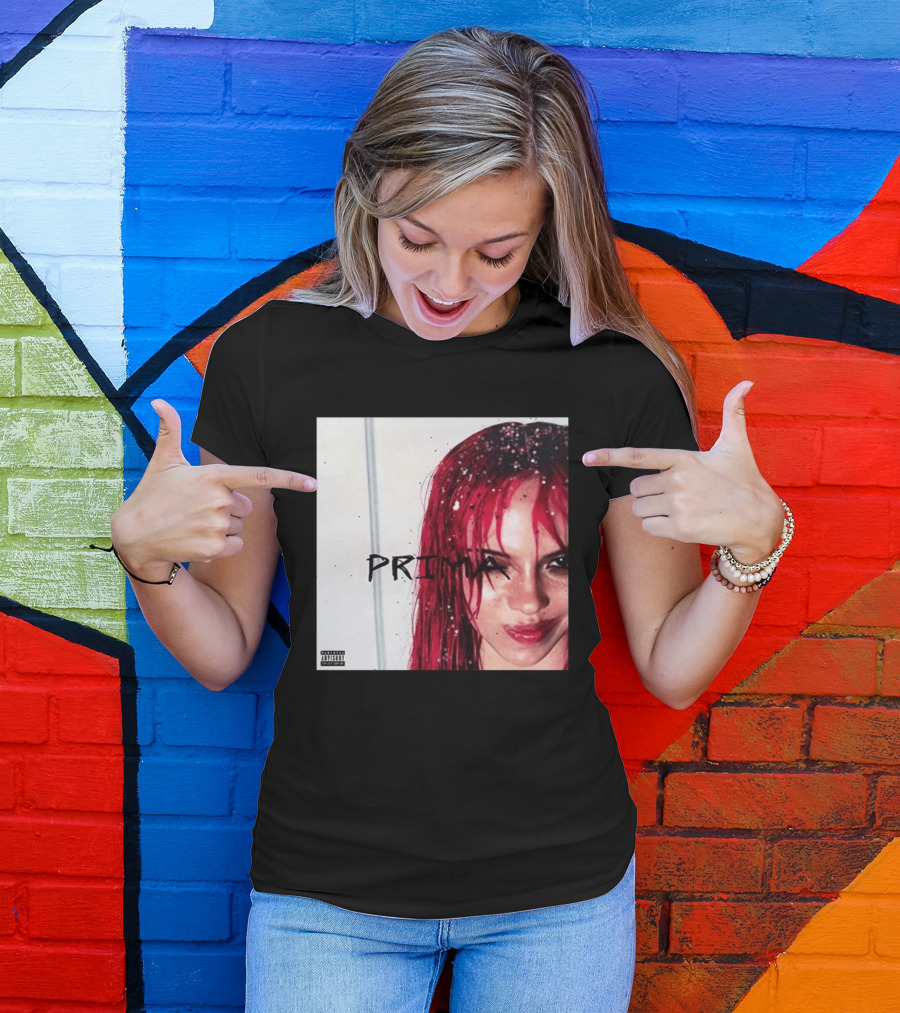 Adela Jergova Prima New Album Cover 2026 Pink Hair T-Shirt