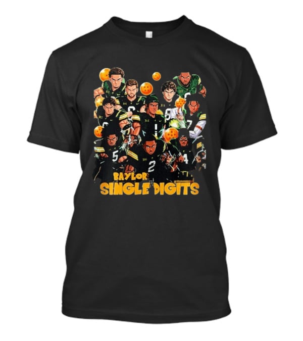 Baylor Bears Football Dragon Ball Z Crossover Single Digits Characters T-Shirt