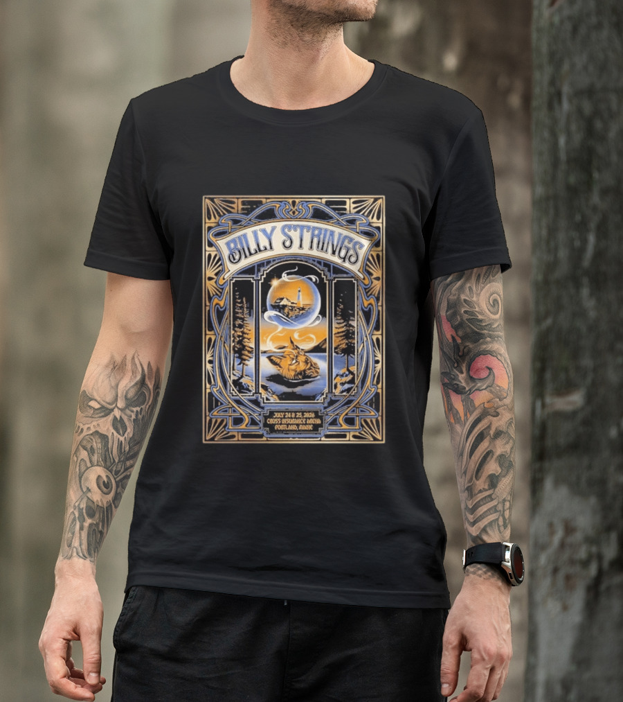 Billy Strings Cross Insurance Arena Portland Maine July 24 25 2026 Abigail Salvesen T-Shirt