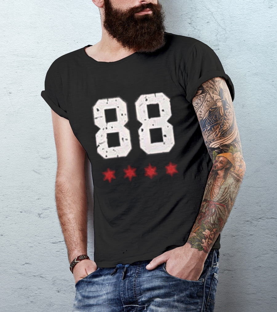 Chicago Blackhawks Showtime Returns 88 Three Red Stars T-Shirt
