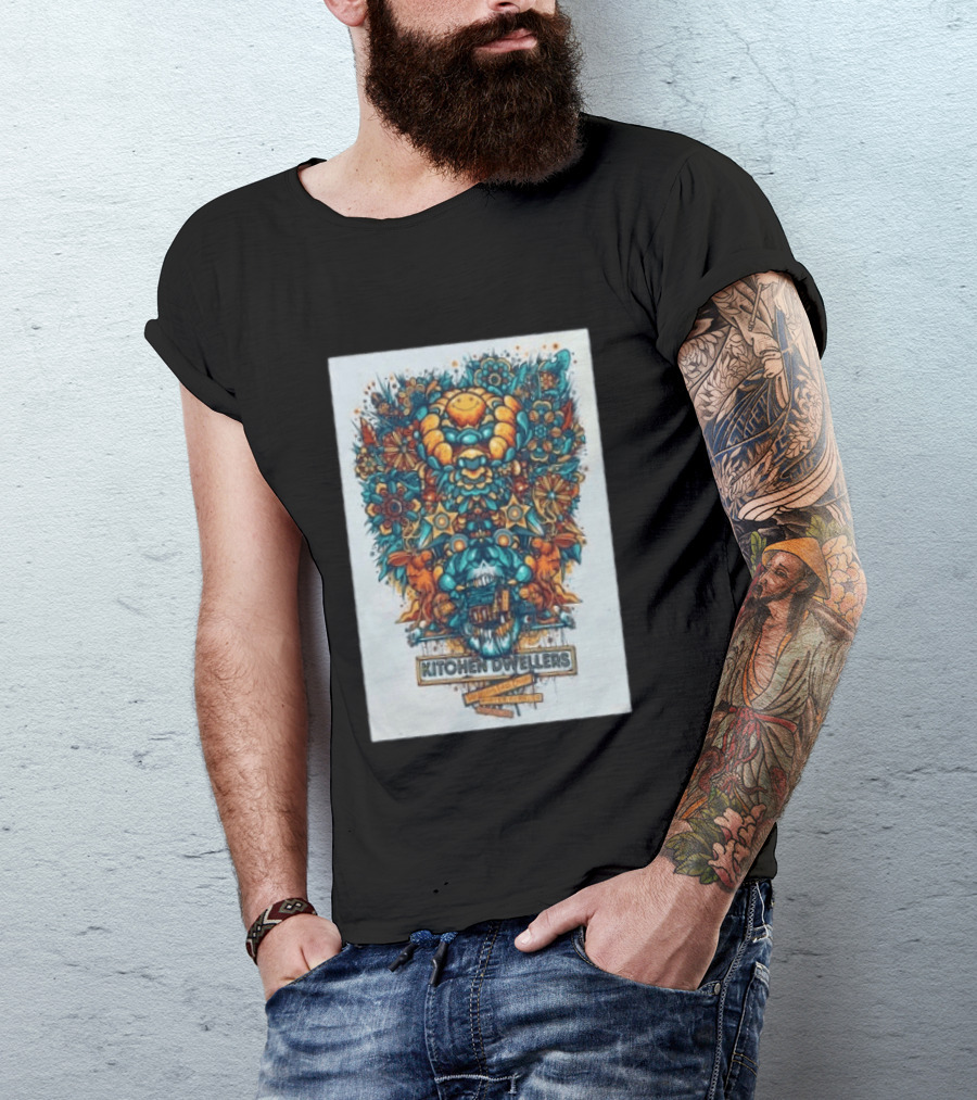 Kitchen Dwellers Winter Park CO July 24 25 2026 Tour Psychedelic Floral T-Shirt