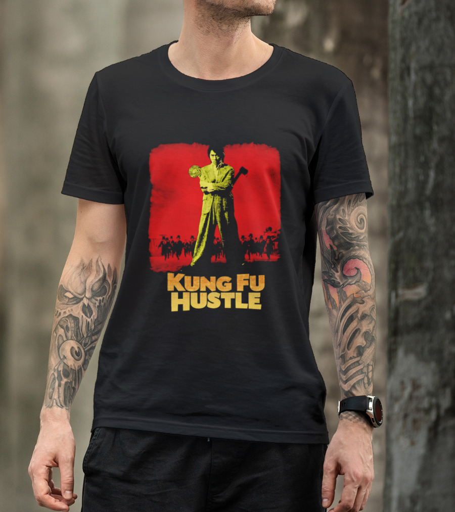 Kung Fu Hustle Axe Lollipop Scene Red T-Shirt