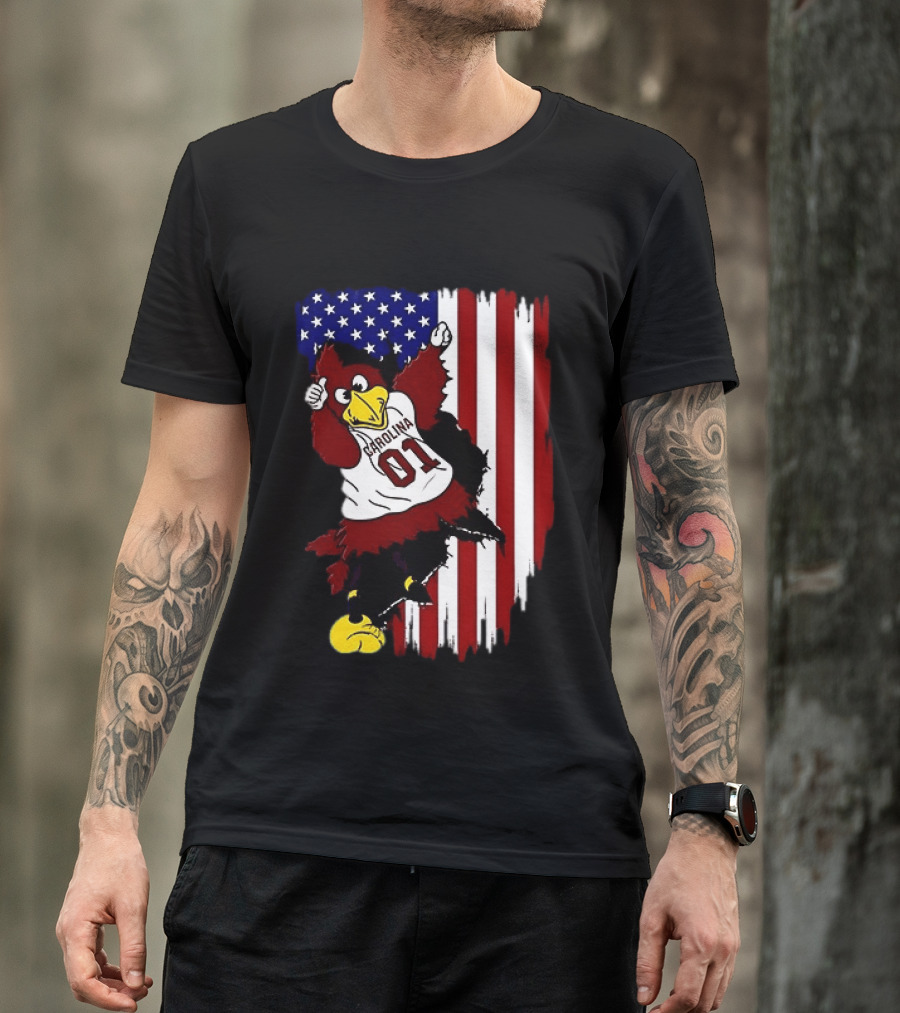 South Carolina Gamecocks Carolina 01 USA Flag We The People T-Shirt