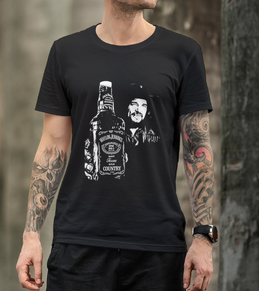 Waylon Jennings Old No 8 Brand Texas Country T-Shirt