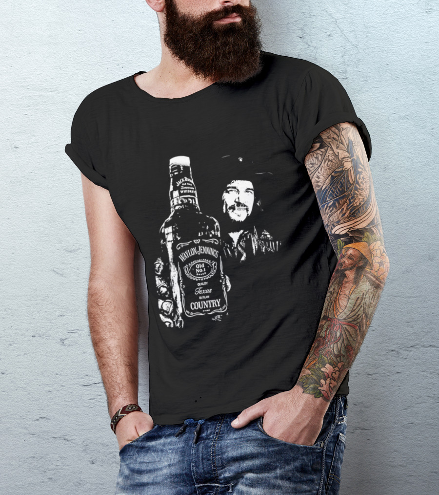 Waylon Jennings Old No 8 Brand Texas Country T-Shirt