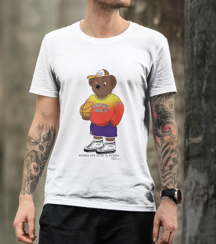 Berris The Bear Basketball Do Not Disturb University Giannis Antetokounmpo T-Shirt