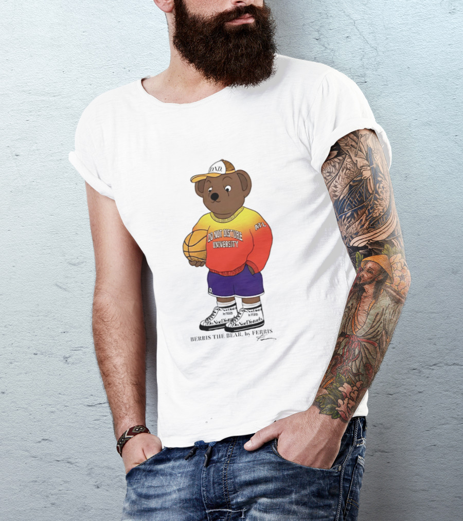 Berris The Bear Basketball Do Not Disturb University Giannis Antetokounmpo T-Shirt