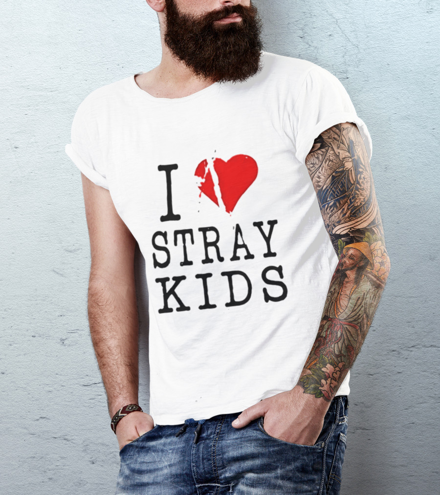 I Love Stray Kids Broken Heart T-Shirt