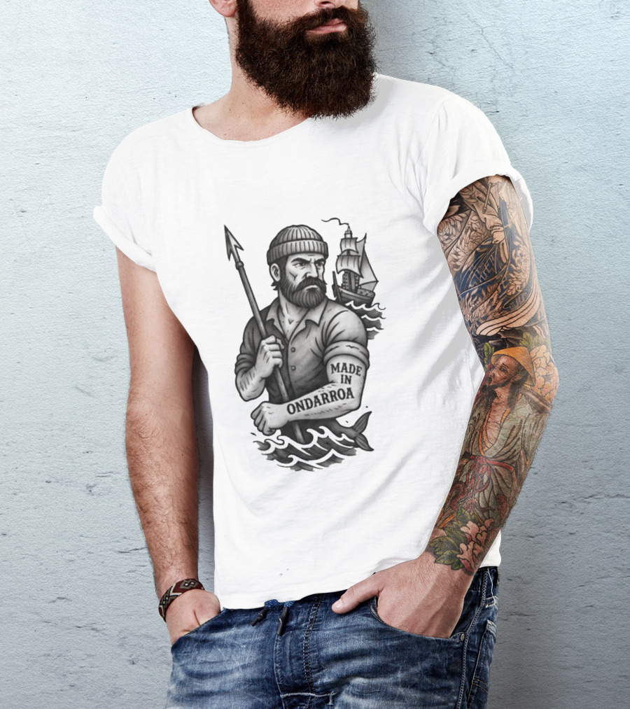 Inigo Martinez Basque Planet Made In Ondarroa Sailor And Ship T-Shirt