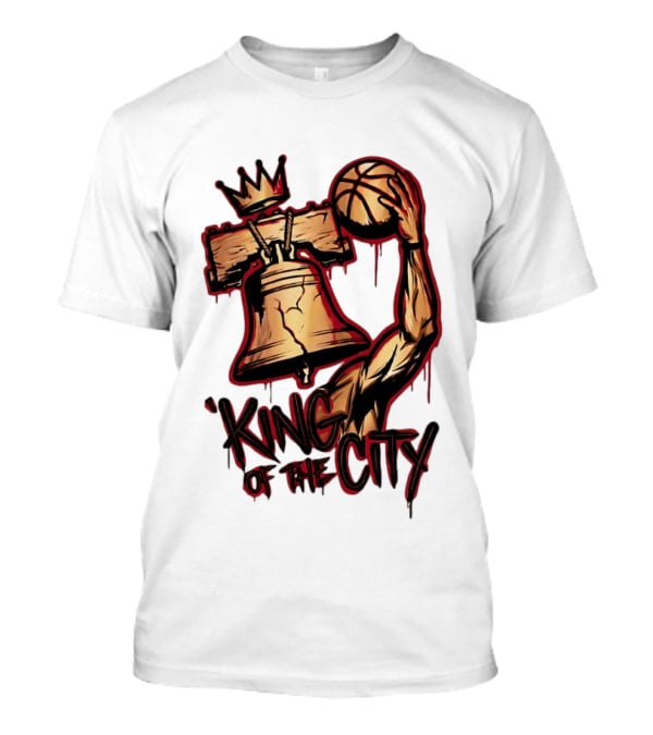 King Of The City Lebron James Basketball Philadelphia 76ers NBA 2026 T-Shirt