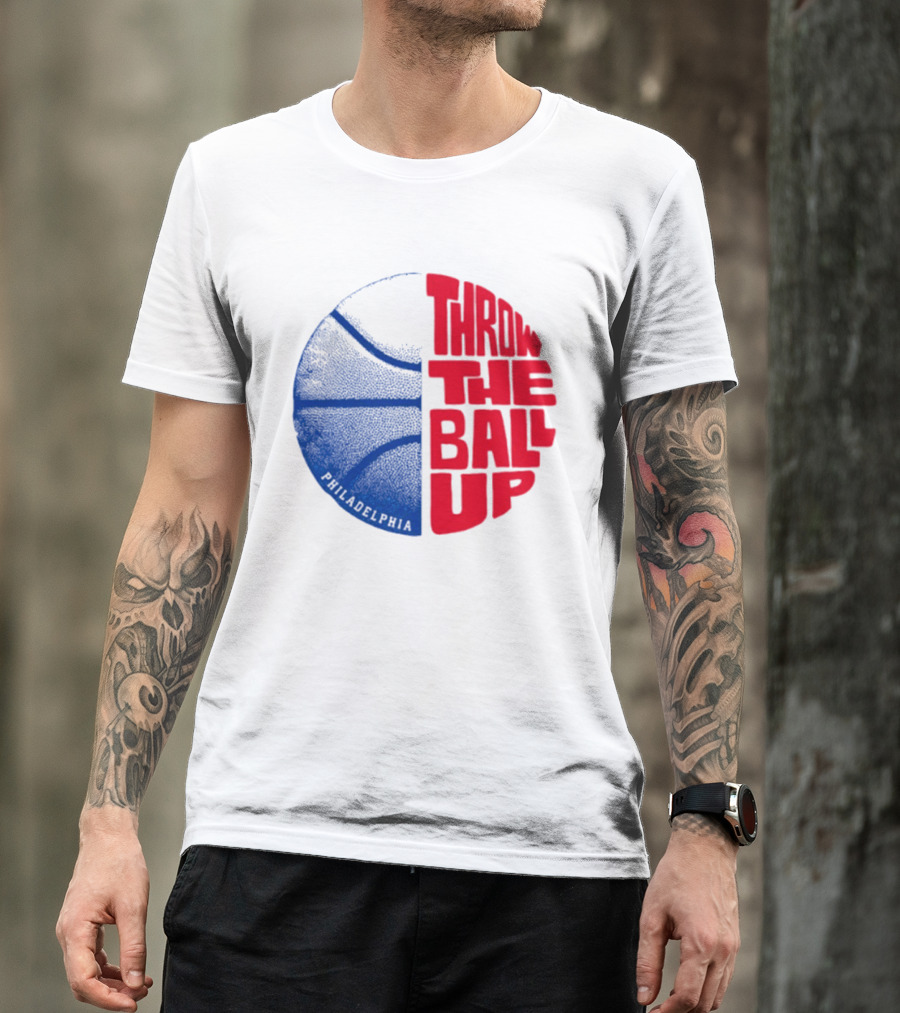 LeBron James Philadelphia 76ers Throw The Ball Up Basketball T-Shirt