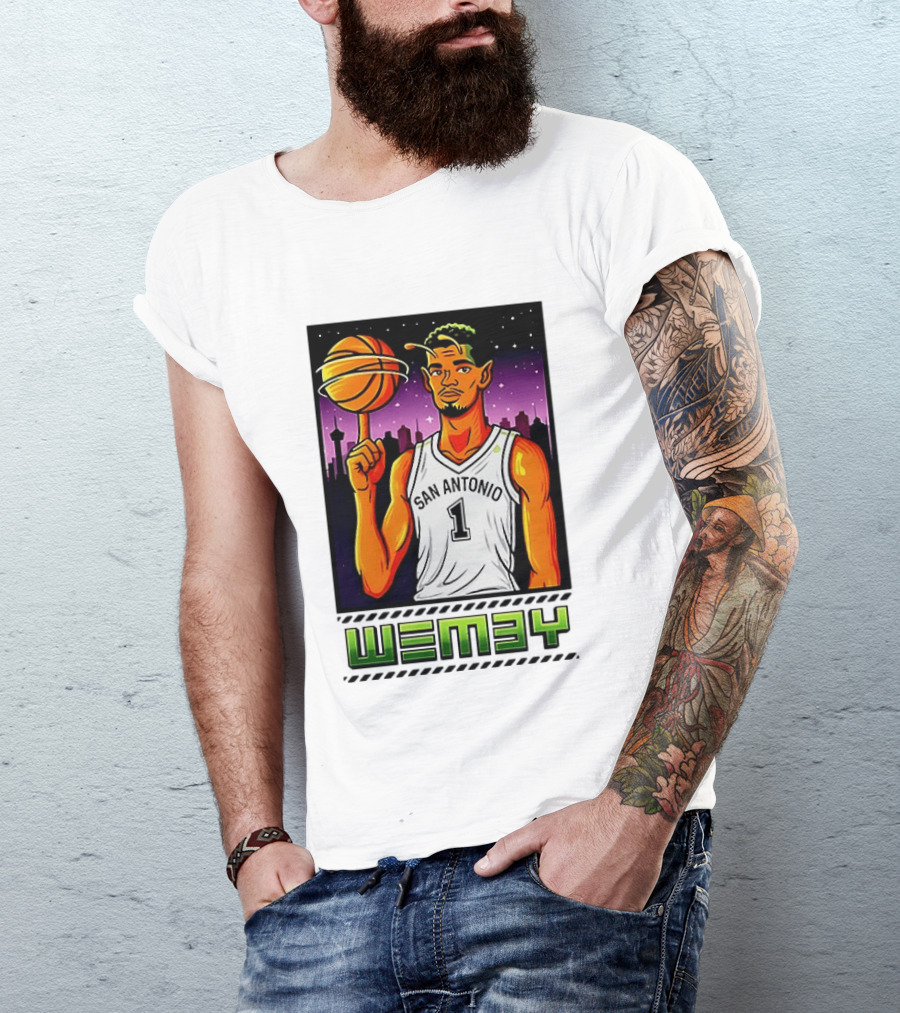 Wemby No 1 San Antonio Basketball Alien T-Shirt