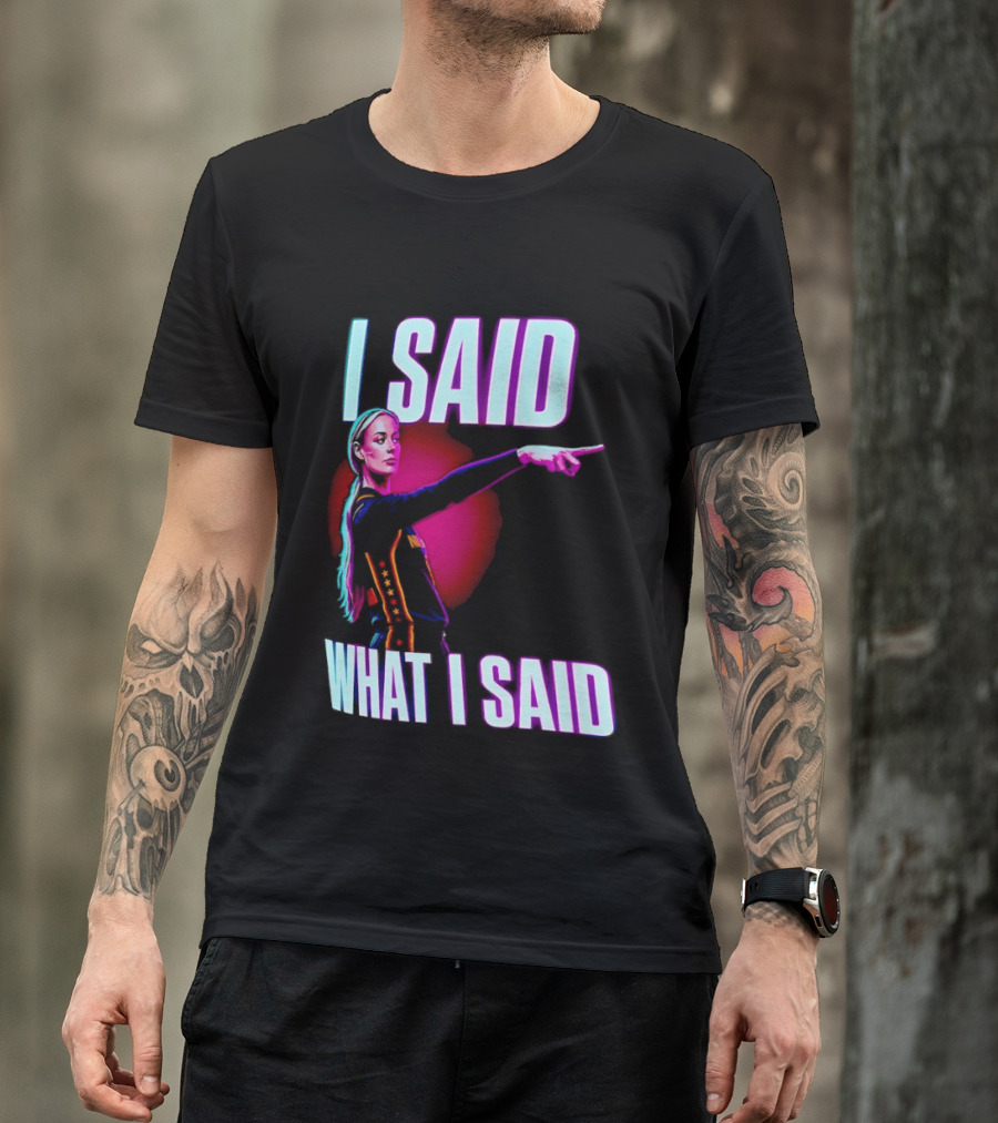 Sophie Cunningham I Said What I Said Pointing Indiana Fever WNBA Basketball T-Shirt