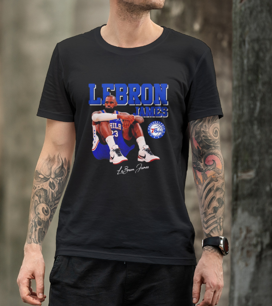 Lebron James 23 Philadelphia 76ers Basketball Phila 76ers 2026 T-Shirt