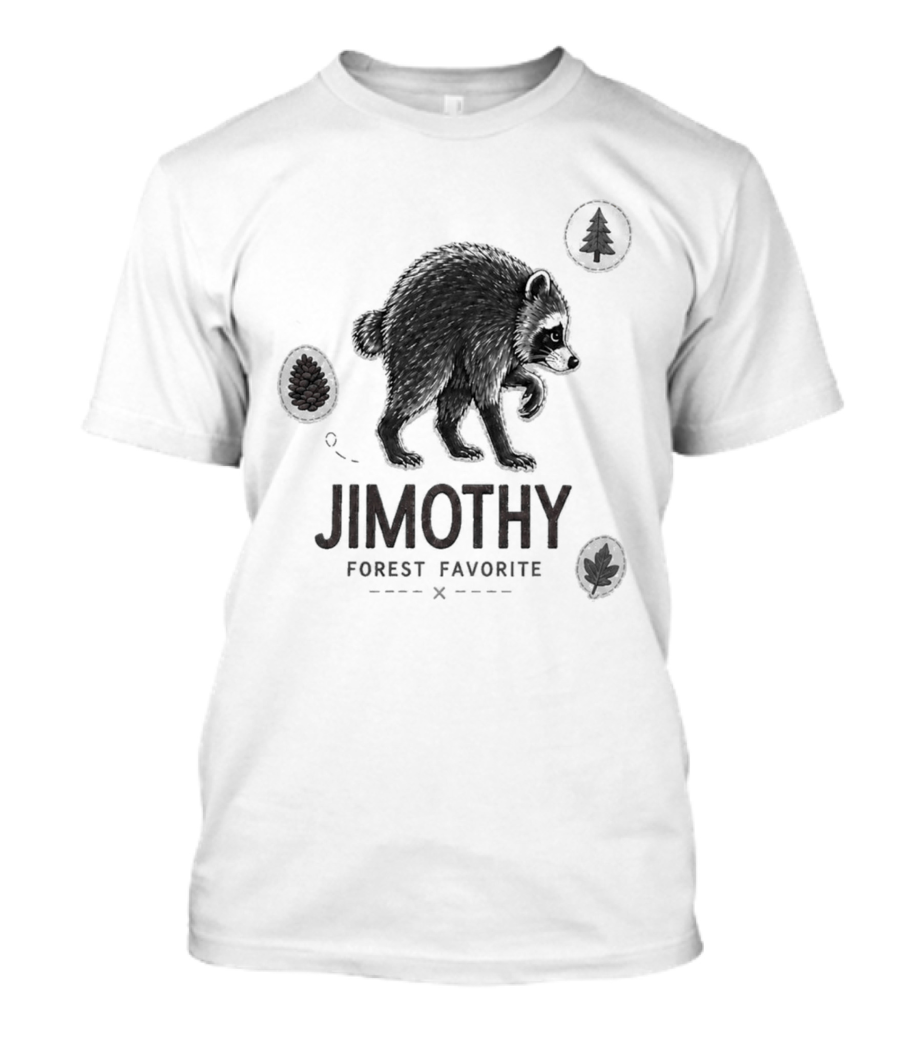 Jimothy Forest Favorite Bear Silhouette And Trees T-Shirt